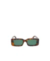 Off-white Arthur Tortoiseshell-design Sunglasses In Green