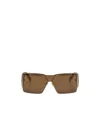Off-white Square Frame Sunglasses In Brown