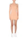 Off-white Asymmetric Mini Dress