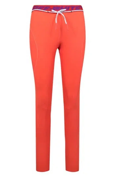Off-white Athl Logo Band Leggings In Orange
