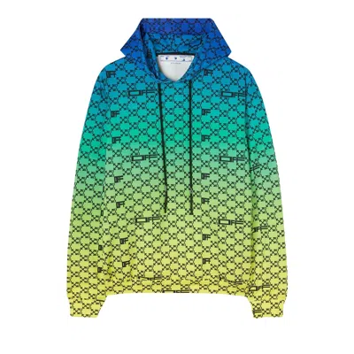 Pre-owned Off-white Athl Monogram Hoodie 'multicolor/black' In Multi-color