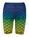 OFF-WHITE OFF-WHITE ATHLETIC MONOGRAM SHORTS WOMAN SHORTS & BERMUDA SHORTS MULTICOLORED SIZE L POLYAMIDE, POLY