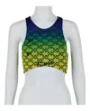 Off-white Monogram Print Jersey Crop Top In Multi