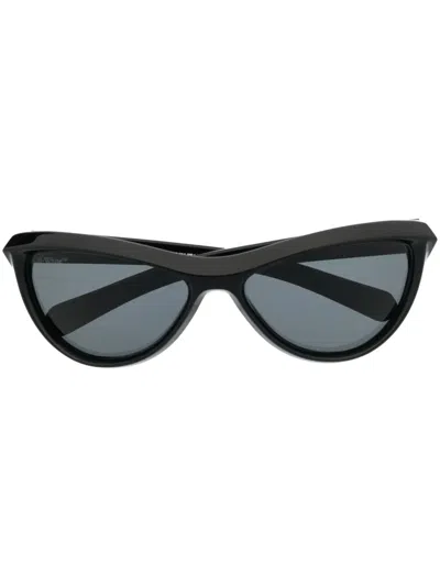 Off-white Atlanta Cat-eye Sunglasses In Black Dark Grey