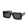 Off-white Atlantic Full Smoke Rectangular Unisex Sunglasses Oeri025 6007 52