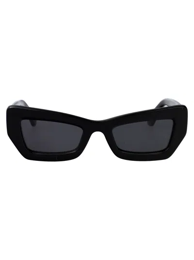 Off-white Aurora Sunglasses In Black Dark Grey