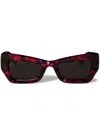 Off-white Aurora Sunglasses In Red