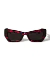 Off-white Aurora Sunglasses In Red