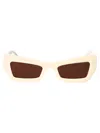 Off-white Aurora Sunglasses In White Brown