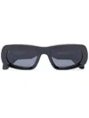 Off-white Austin Logo-print Sunglasses In Schwarz