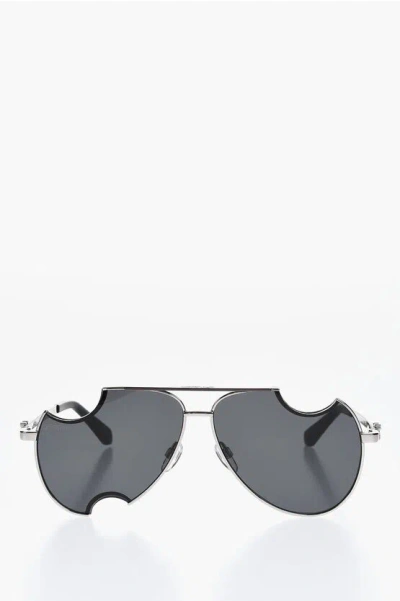 Off-white Aviator Dallas Sunglasses With Meteor Design Grösse Unica