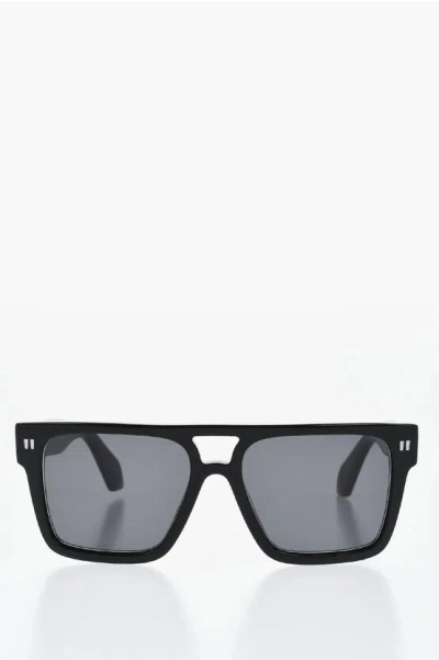 Off-white Aviator Springfield Sunglasses With Logoed Rods In Black