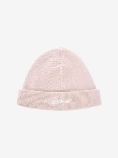 Off-white Baby Bookish Beanie Hat In Beige