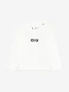 Off-white Baby Boys Arrow Sponge Long Sleeve T-shirt In White