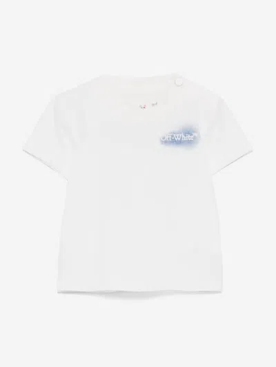 Off-white Baby Boys Arrow Spray T-shirt In 白色