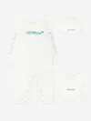 Off-white Baby Boys Bookish Watercolour Romper Set In White