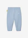 Off-white Off Stamp Cotton Tracksuit Bottom In Blue