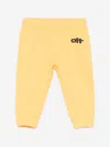 Off-white Baby Boys Type Graphic Joggers In Yellow