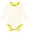 Off-white White Bodysuit Baby Boy In White Yellow