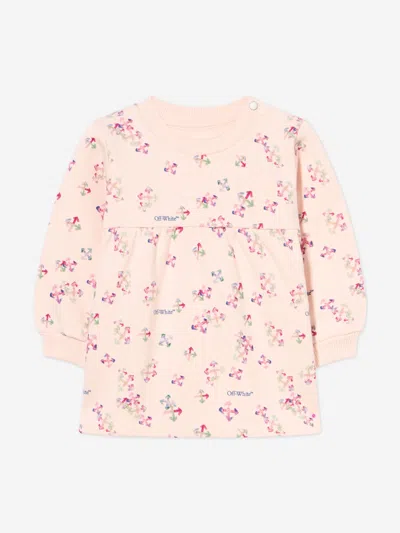 OFF-WHITE OFF-WHITE BABY GIRLS AOP ARROW DRESS