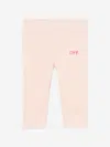 Off-white Baby Girls Off Stamp Leggings In Multi