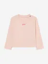 Off-white Baby Girls Off Stamp Long Sleeve T-shirt In Multi
