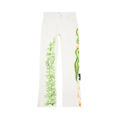Pre-owned Off-white Babybrush Contour Jeans 'white/multicolor' | Men's Size 31