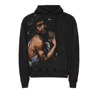 Pre-owned Off-white Bacchus Skate Hoodie 'black/multicolor'