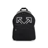 Off-white Heritage Mini Backpack With Front Pocket And Logo Print In Black
