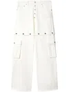 Off-white Off White Men Super Baggy Trouswer With '90s Logo In White