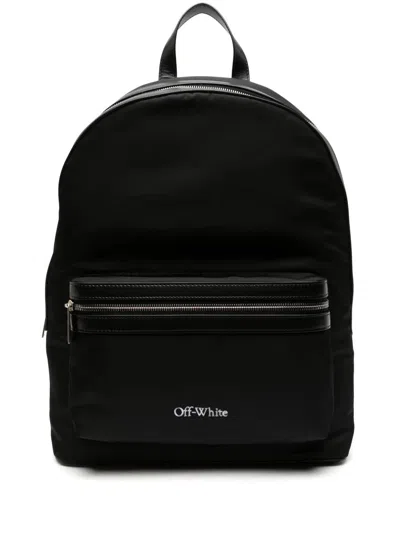 Off-white Core Round Logo-print Backpack In Black