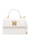 Off-white Jitney 1.4 Leather Tote Bag In Dust No Co