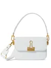 Off-white Off White Binder Small Leather Shoulder Bag In White