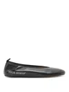 Off-white Flat Shoes In Negro