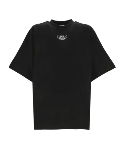 OFF-WHITE OFF-WHITE LOGO PRINTED CREWNECK T-SHIRT