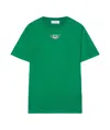 Off-white Skate-fir Bandana Embroidered T-shirt In Green