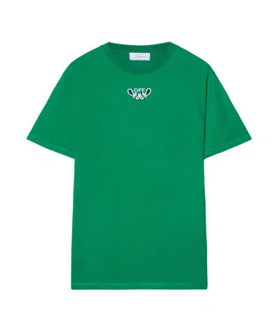 OFF-WHITE OFF WHITE LOGO PRINTED CREWNECK T-SHIRT