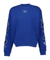 Off-white Off White "arrow Bandana Crewneck Sweat In Blue