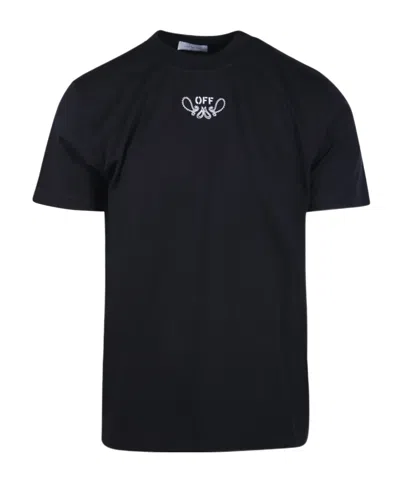 OFF-WHITE OFF WHITE LOGO PRINTED CREWNECK T-SHIRT