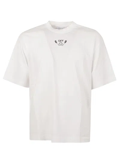 Off-white Bandana Arrow Skate T-shirt In White/black