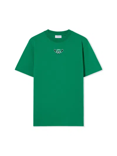 Off-white Bandana Arrow T-shirt In Green