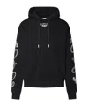 Off-white Arrow Bandana Print Hoodie In Black