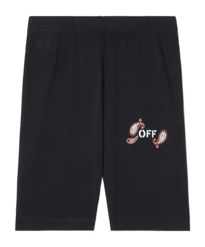 Off-white Bandana-print Stretch-cotton Shorts In Multicolor