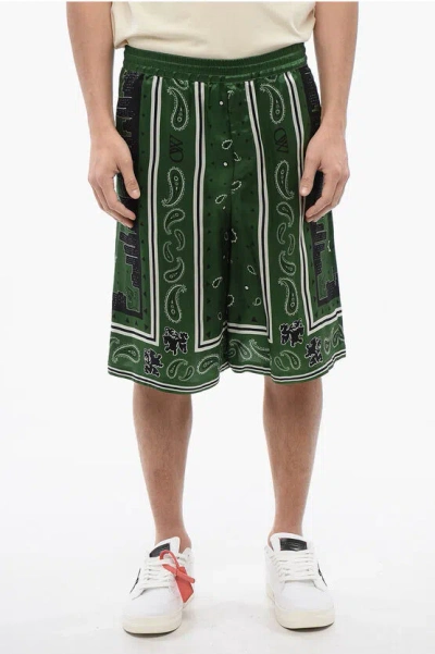 OFF-WHITE BANDANA PRINTED SHORTS