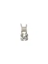 Off-white Barbed Wire Single Earring In Silver