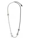 Off-white Barbed Wire Necklace In Silver