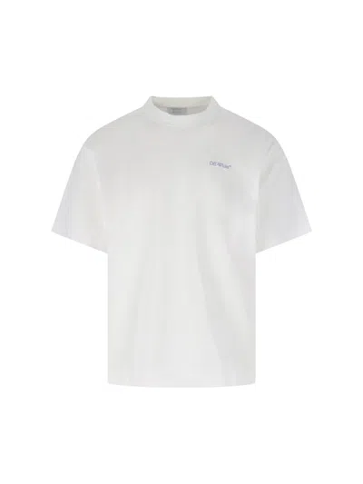Off-white Printed Cotton-jersey T-shirt In White