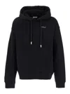 Off-white Barber Arrow Skate Black Hoodie With Logo Lettering On The Front And Maxi Logo Print On The Rear In  In Black