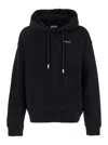 Off-white Barber Arrow Skate Black Hoodie With Logo Lettering On The Front And Maxi Logo Print On The Rear In  In Black