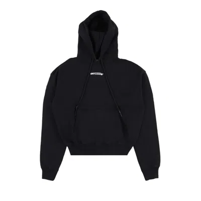 Pre-owned Off-white Barrel Worker Over Hoodie 'black'